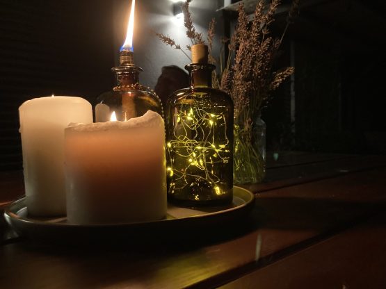 Apothekerglas mit Lichterkette #41018