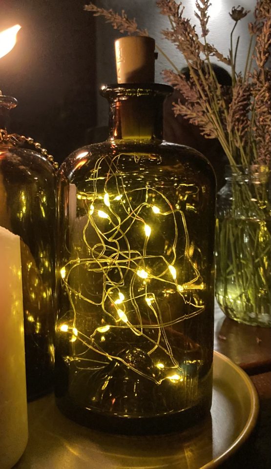 Apothekerglas mit Lichterkette #41018