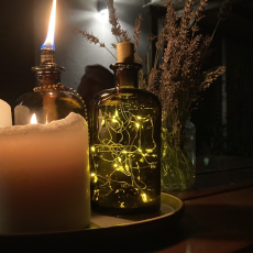 Apothekerglas mit Lichterkette #41018